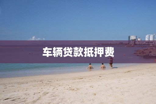 车辆贷款抵押费