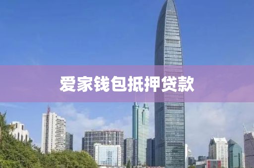 爱家钱包抵押贷款