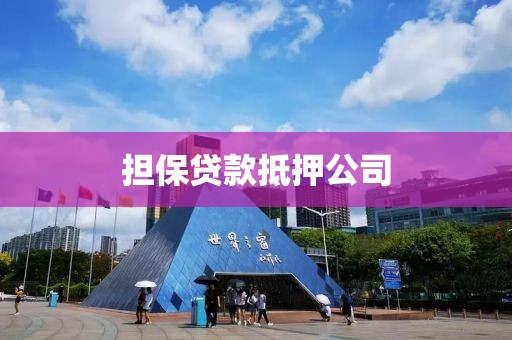 担保贷款抵押公司