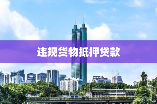 违规货物抵押贷款