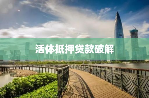 活体抵押贷款破解
