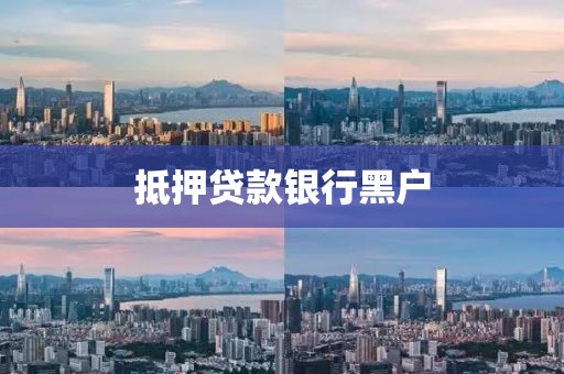 抵押贷款银行黑户