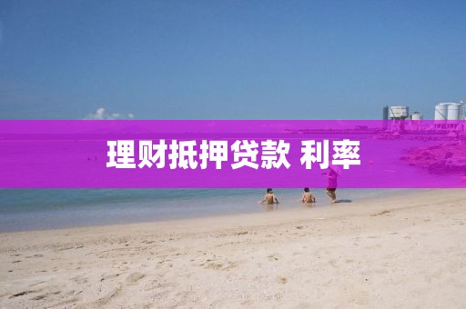 理财抵押贷款 利率