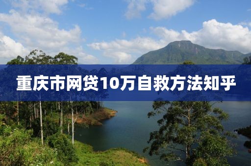 重庆市网贷10万自救方法知乎