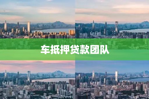 车抵押贷款团队