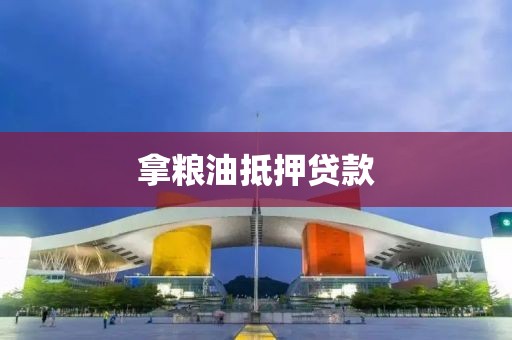 拿粮油抵押贷款