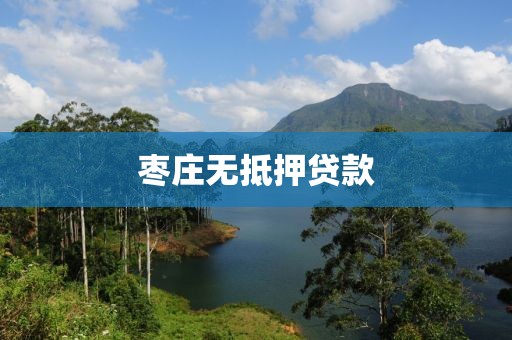 枣庄无抵押贷款