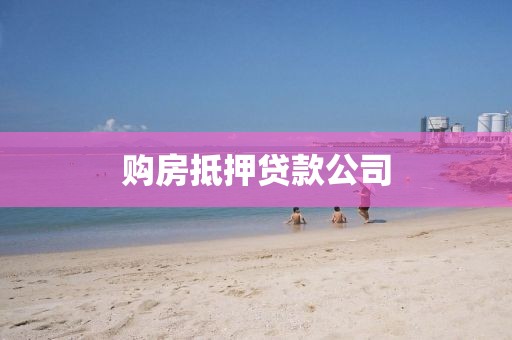 购房抵押贷款公司