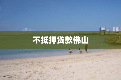 不抵押贷款佛山