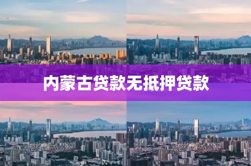 内蒙古贷款无抵押贷款