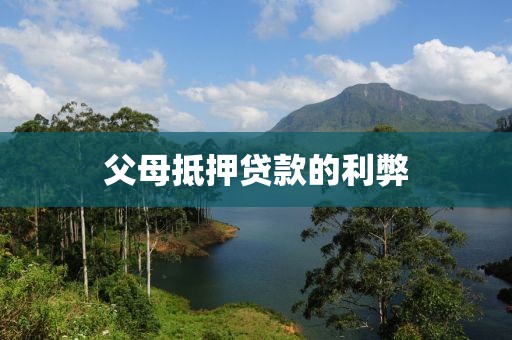父母抵押贷款的利弊
