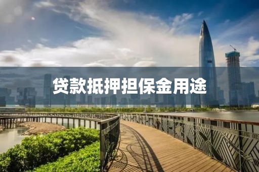 贷款抵押担保金用途