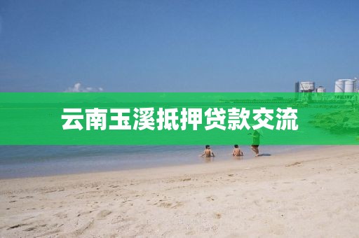 云南玉溪抵押贷款交流