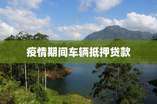 疫情期间车辆抵押贷款