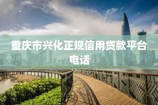 重庆市兴化正规信用贷款平台电话