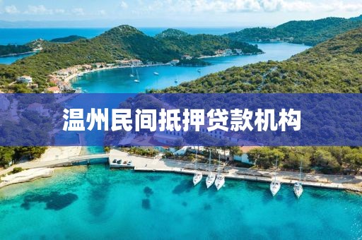 温州民间抵押贷款机构