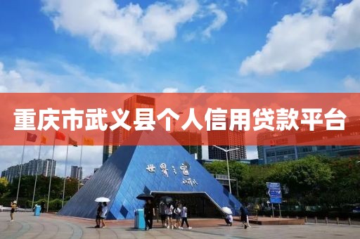 重庆市武义县个人信用贷款平台