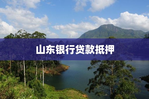 山东银行贷款抵押