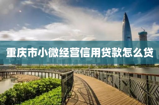 重庆市小微经营信用贷款怎么贷