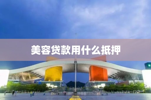 美容贷款用什么抵押