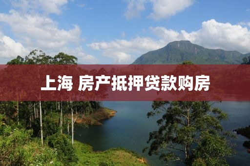 上海 房产抵押贷款购房