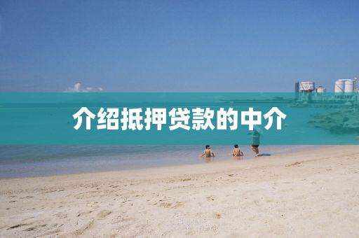 介绍抵押贷款的中介