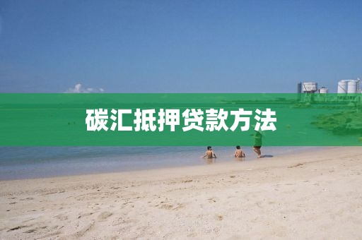 碳汇抵押贷款方法
