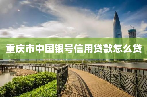 重庆市中国银号信用贷款怎么贷