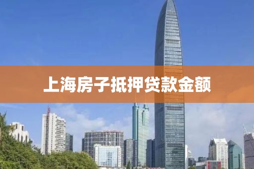 上海房子抵押贷款金额