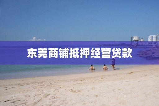 东莞商铺抵押经营贷款