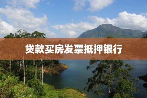 贷款买房发票抵押银行