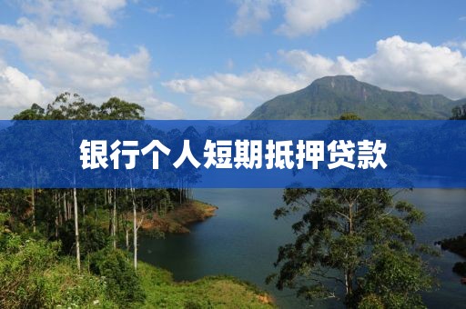 银行个人短期抵押贷款