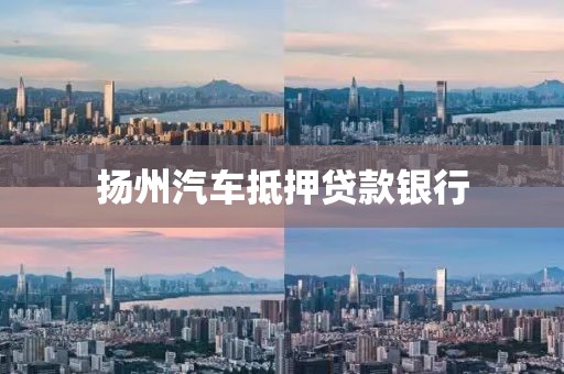 扬州汽车抵押贷款银行
