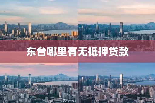 东台哪里有无抵押贷款