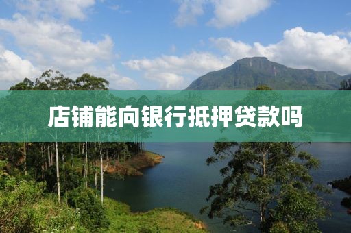 店铺能向银行抵押贷款吗