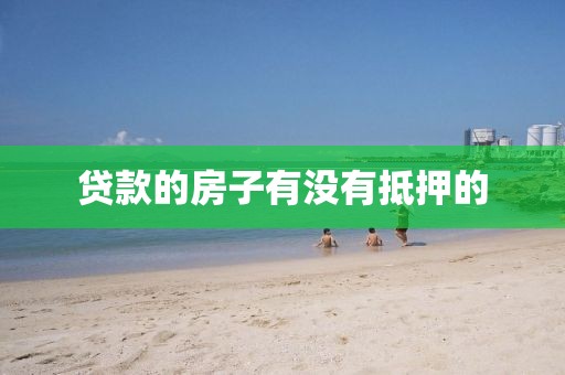 贷款的房子有没有抵押的