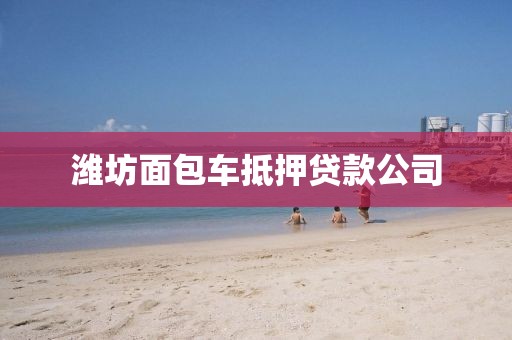 潍坊面包车抵押贷款公司