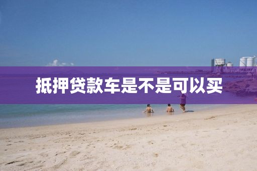 抵押贷款车是不是可以买