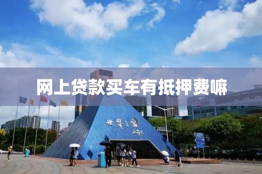 网上贷款买车有抵押费嘛
