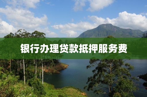 银行办理贷款抵押服务费