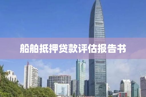 船舶抵押贷款评估报告书