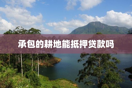 承包的耕地能抵押贷款吗