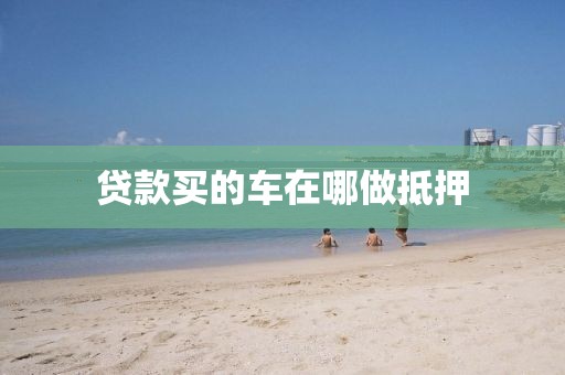 贷款买的车在哪做抵押