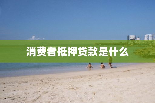 消费者抵押贷款是什么