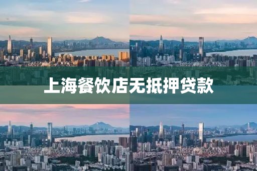 上海餐饮店无抵押贷款