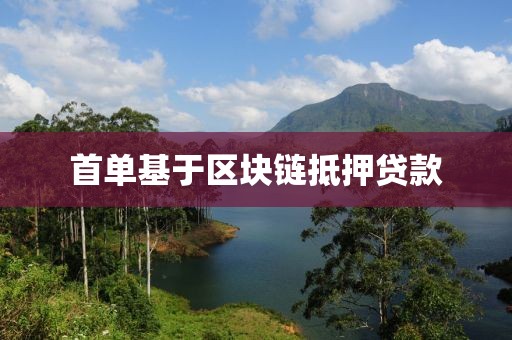 首单基于区块链抵押贷款