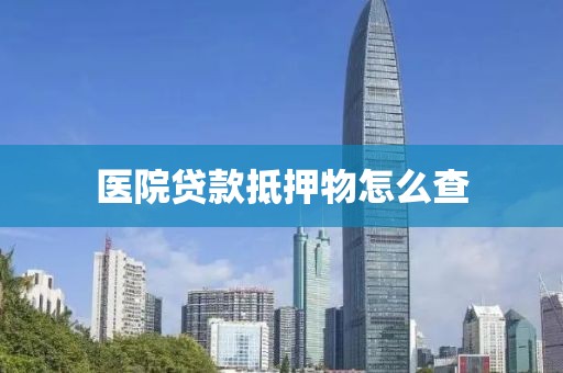 医院贷款抵押物怎么查
