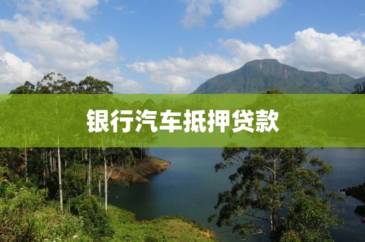 银行汽车抵押贷款