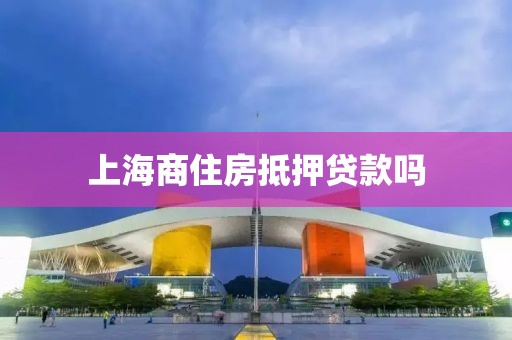 上海商住房抵押贷款吗