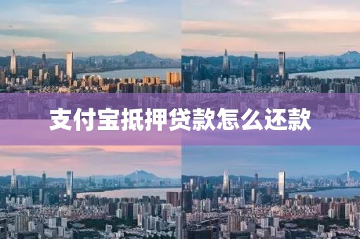 支付宝抵押贷款怎么还款